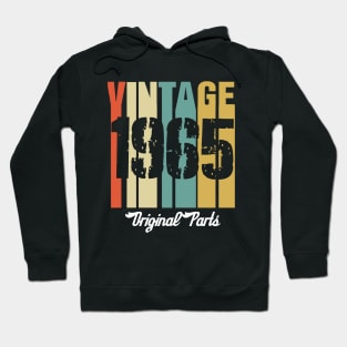 Vintage 1965 Original Parts Retro Vintage Birthday Gifts 55s Hoodie